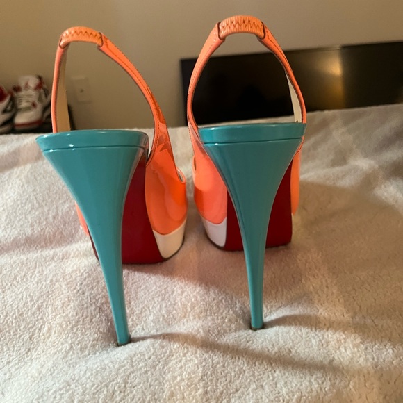 Christian Louboutin Lady Peep Slingback 150 mm size 39 - Picture 6 of 11